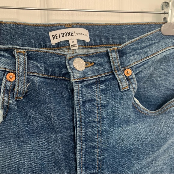 RE/DONE Straight Leg High Rise Jeans - Picture 2 of 6